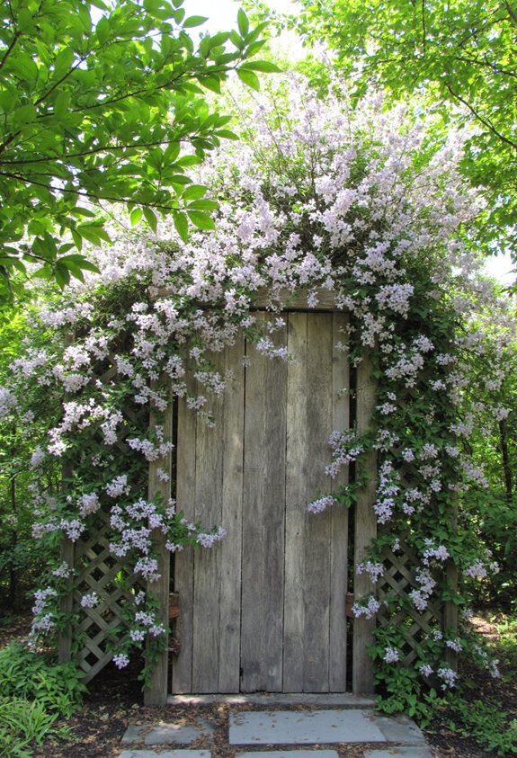 vintage gate garden transformation