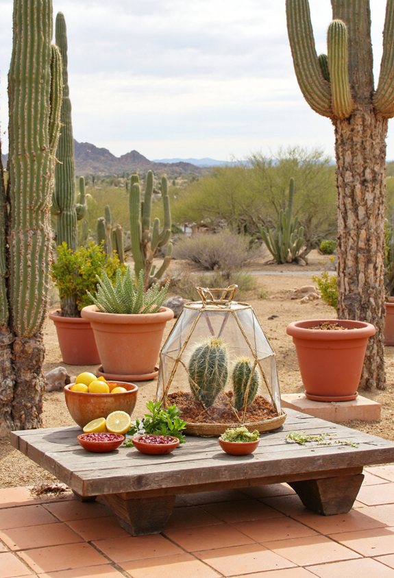 warm terracotta desert vibe
