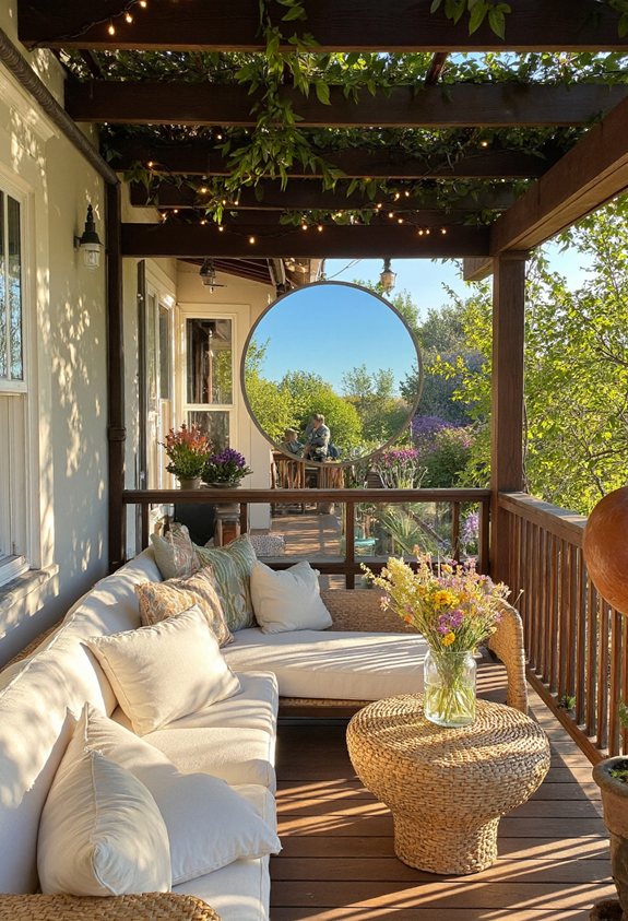 water resistant outdoor light mirror