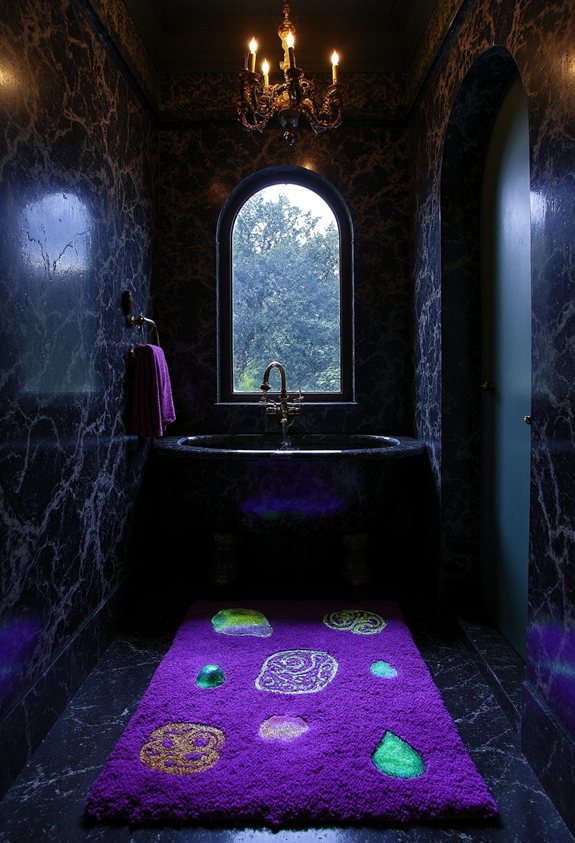 alchemical bath mat decor