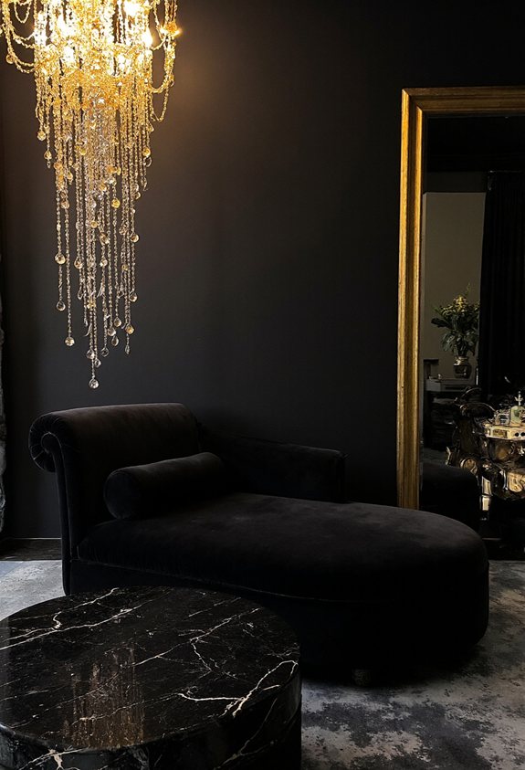 black and gold glamour