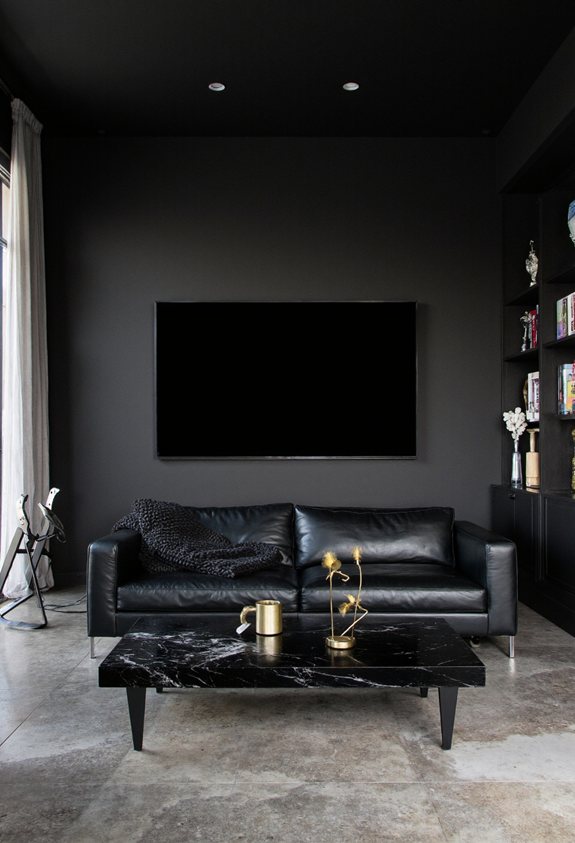 bold black hardware accents