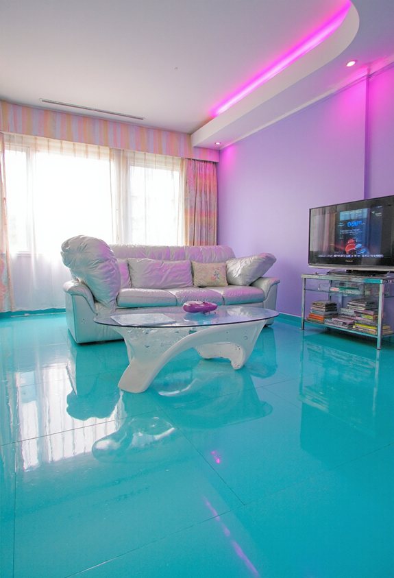 bold chunky vinyl flooring