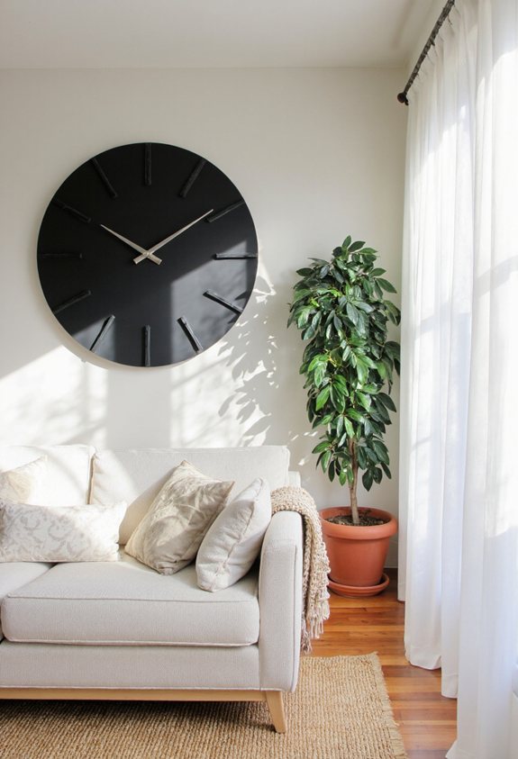 bold oversized clock d cor