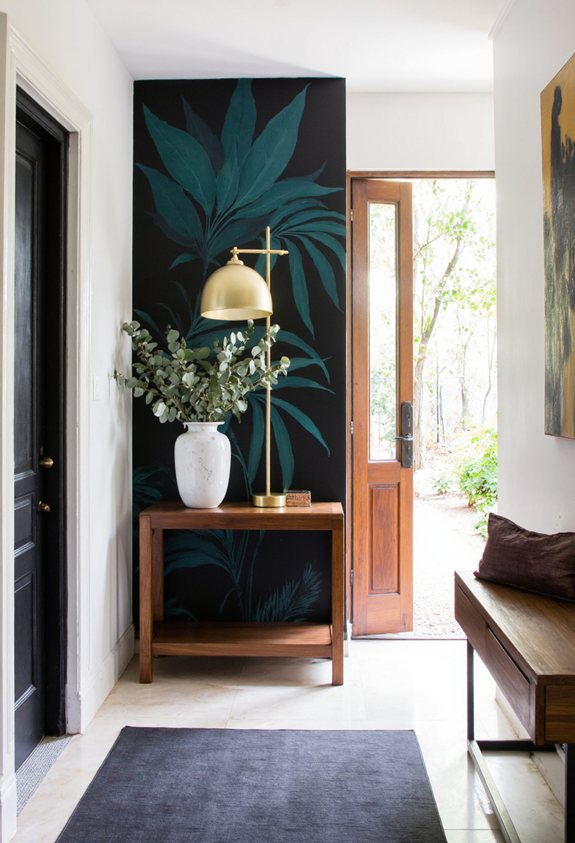 bold paint or wallpaper