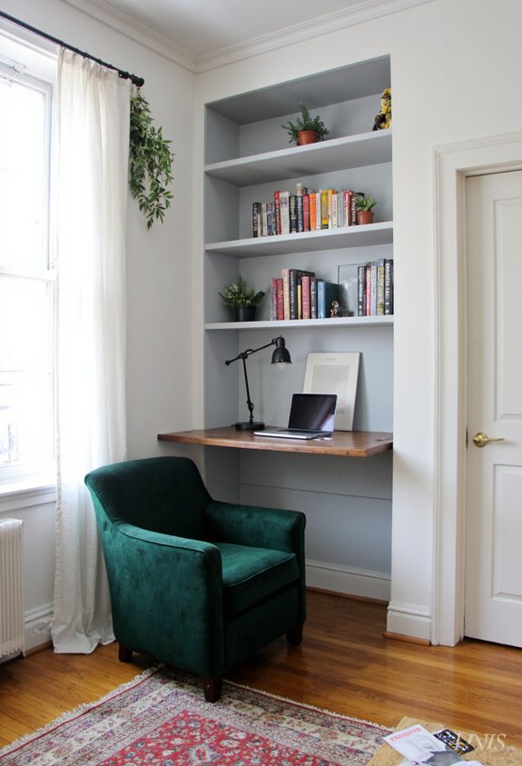 built in reading nook
