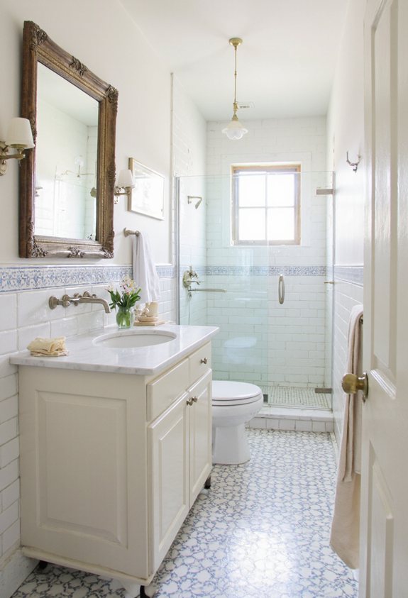 colonial tiles modern fixtures