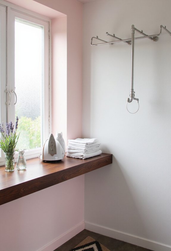 compact wall mounted ironing station