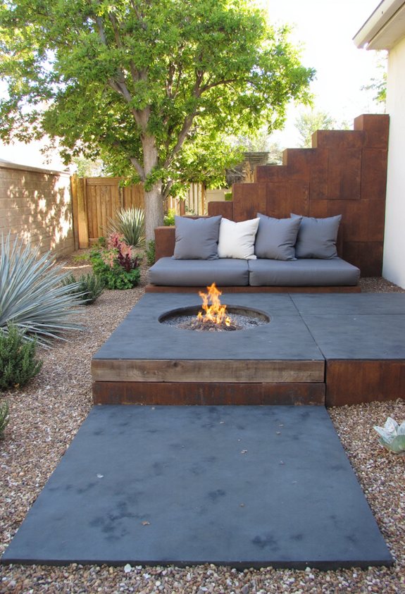 concrete block fire resistant seating