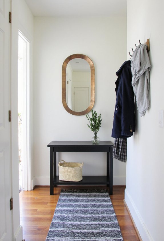 coordinated entryway color palette