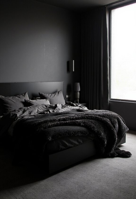 cozy black charcoal throws