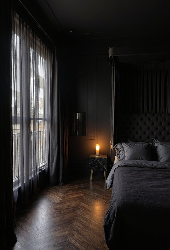 cozy private moody lighting