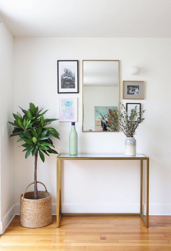 curated gallery hallway showcase