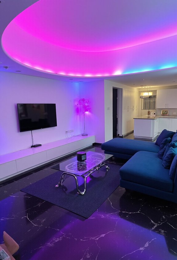 curved led backlit entertainment