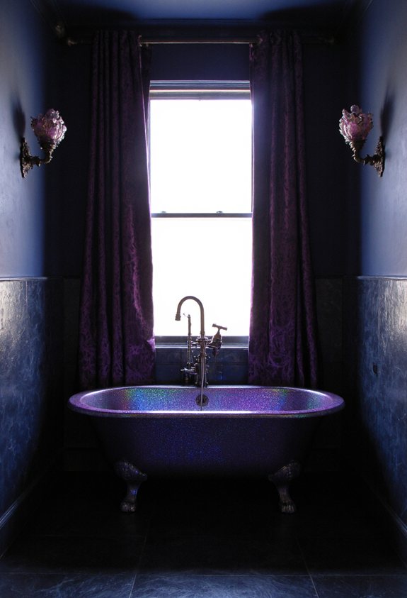 deep moody bathroom palette
