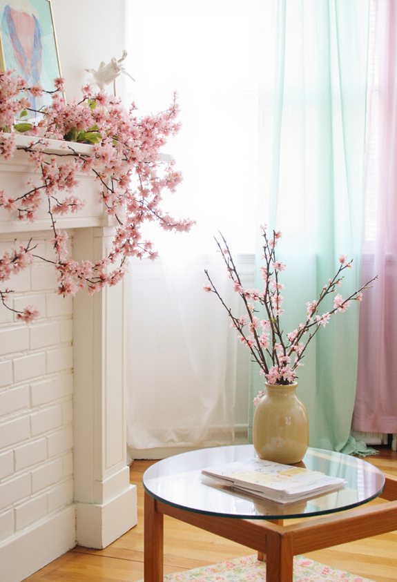 diy cherry blossom garlands