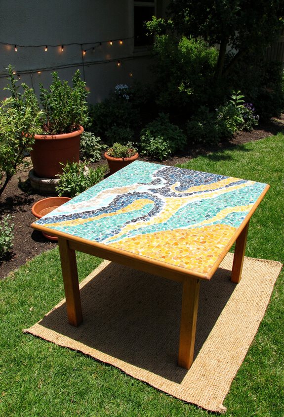 diy mosaic tabletop art