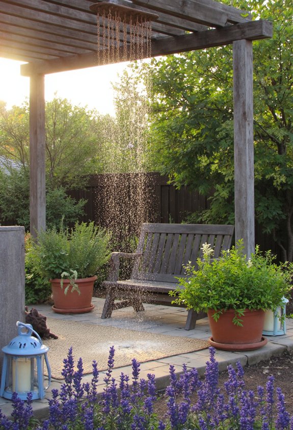 diy rain chain waterfall