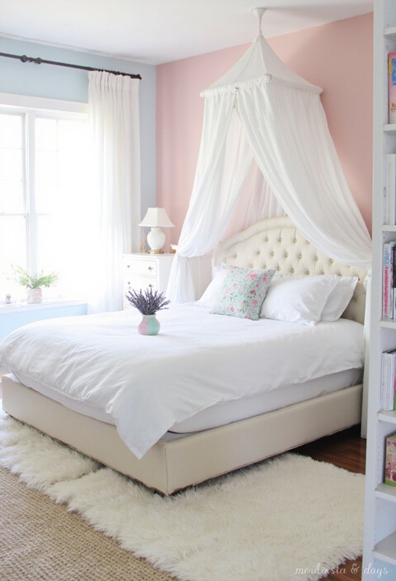 dreamy pastel bedroom palette