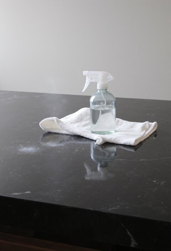 dust soap wipe dry