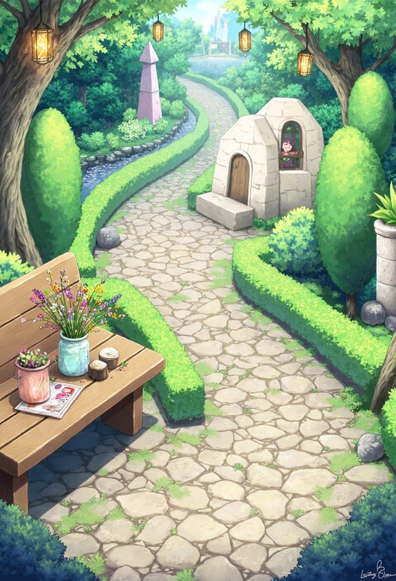 enchanted garden pathway
