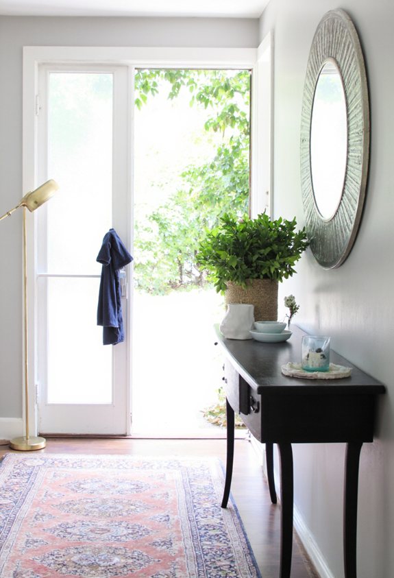 fresh green entryway plant