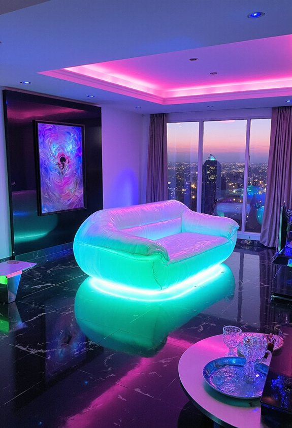 futuristic bubble sofa lounge
