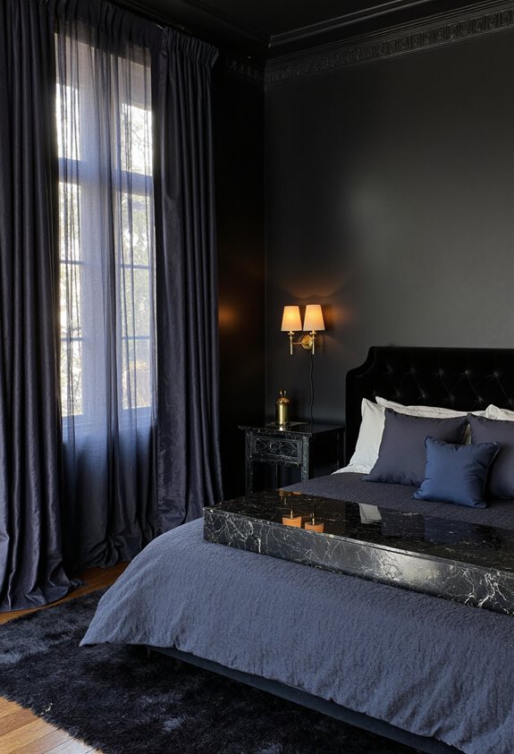 glamorous dark marble elegance