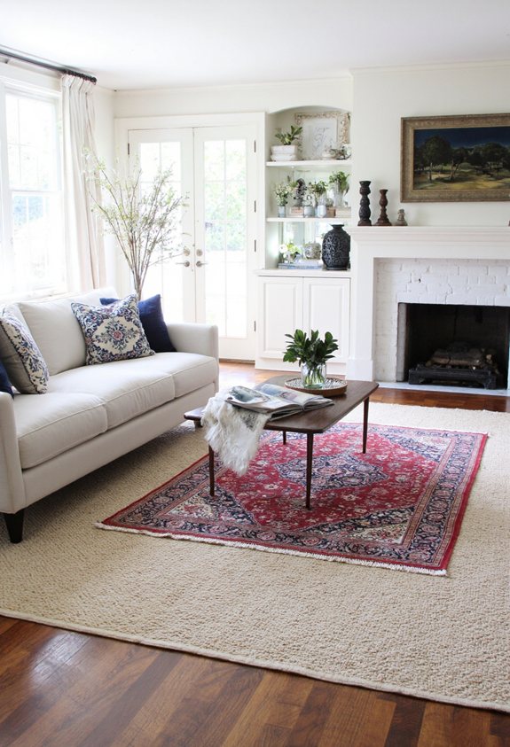 layered rugs effortless charm