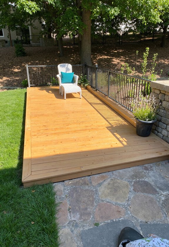 mini deck with interlocking tiles