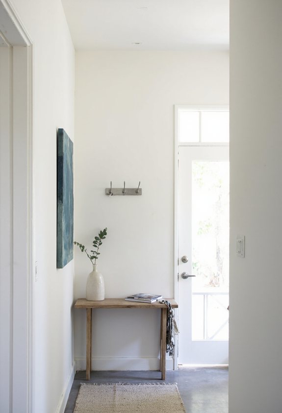 minimalist wall mounted coat hanger
