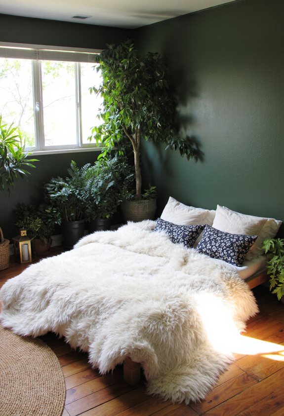 mossy faux fur forest vibe