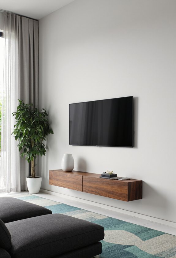 mount tv save space