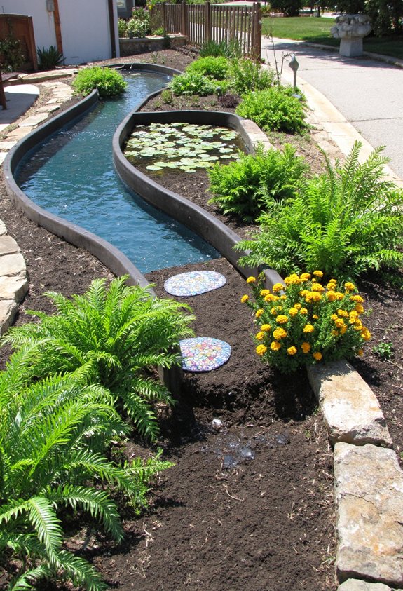 native runoff absorbing garden