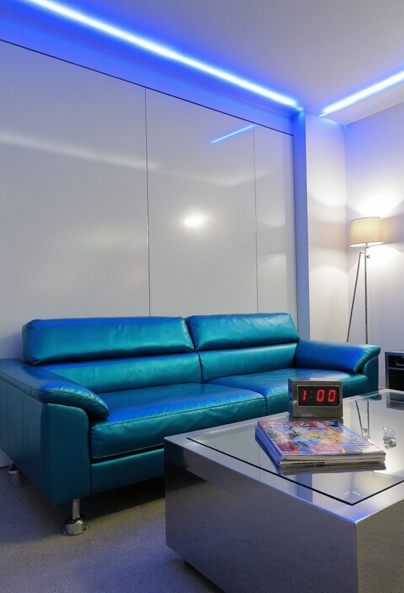 neon lit retro ambience