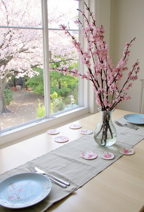 pastel sakura tableware set