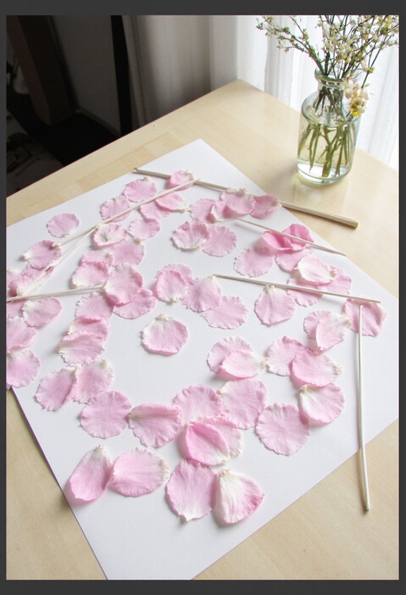 petal shaped photo collage