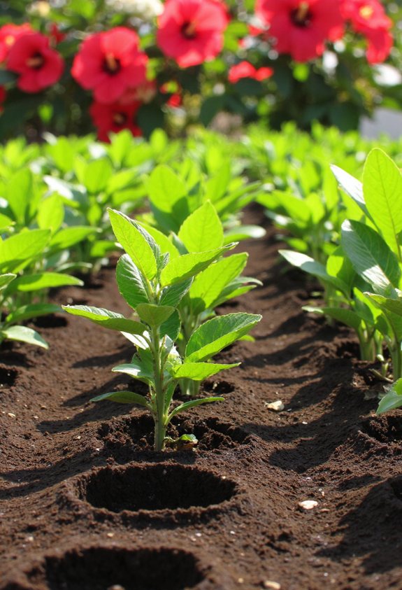 plant hibiscus seedlings correctly