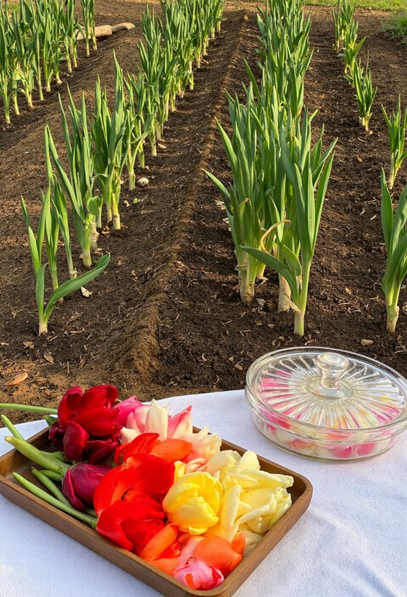 press and preserve tulip petals