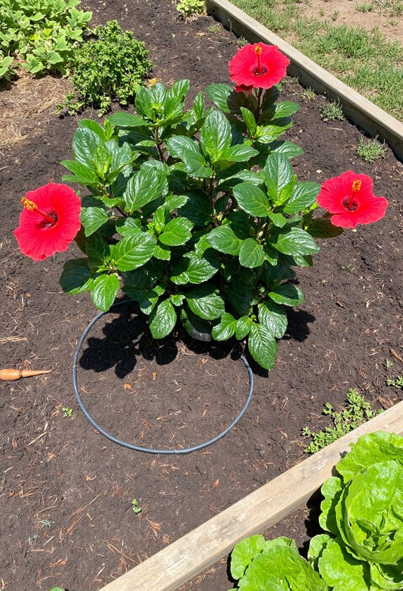raised bed hibiscus care