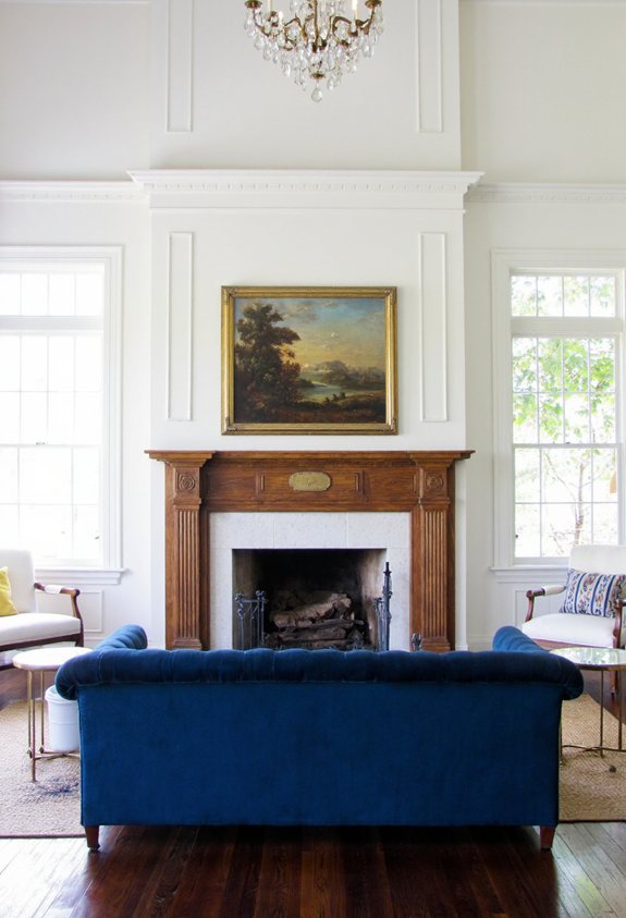 reclaimed wood colonial mantel