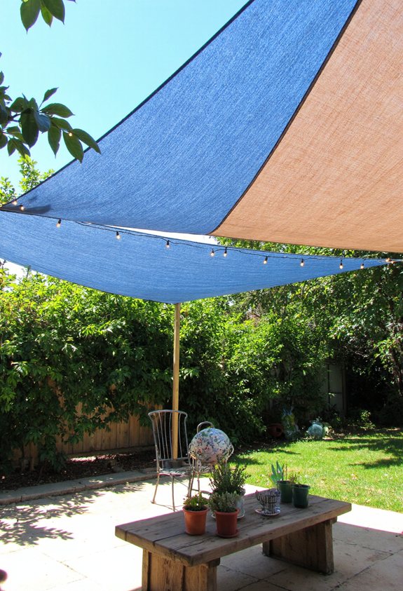 recycled fabric shade sail