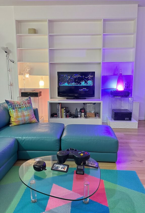 retro console shelf d cor