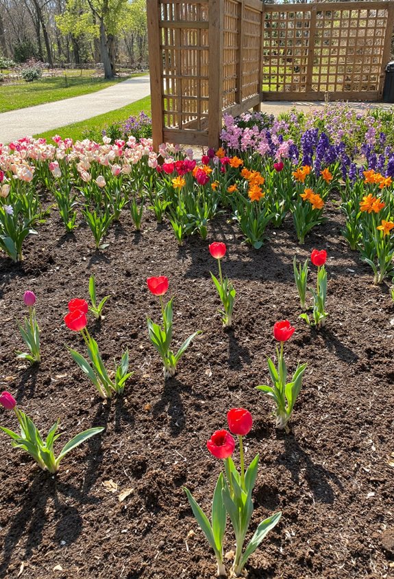 rotating seasonal tulip planting
