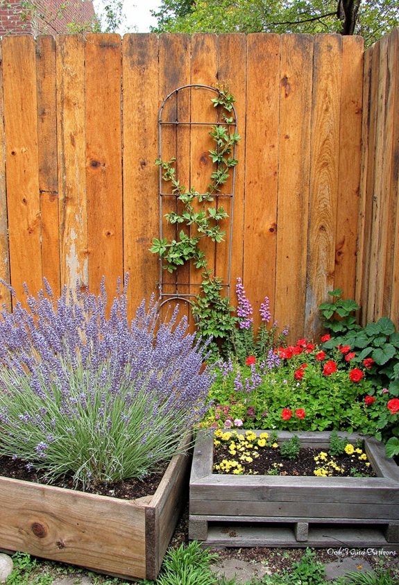 rustic reclaimed wood fence