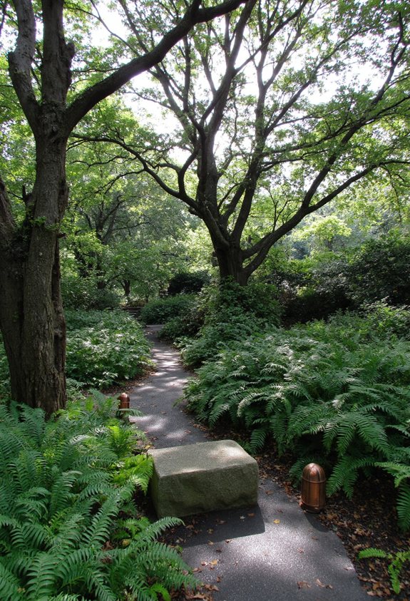 shade loving fern garden