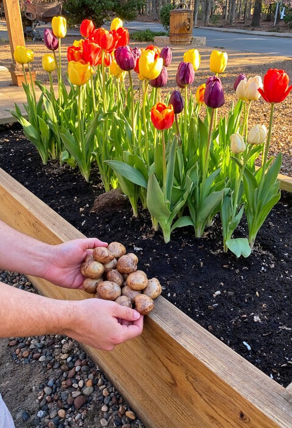 simple raised bed drainage