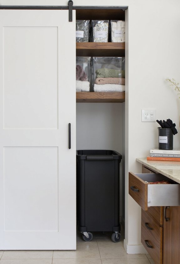 slim rolling laundry cart