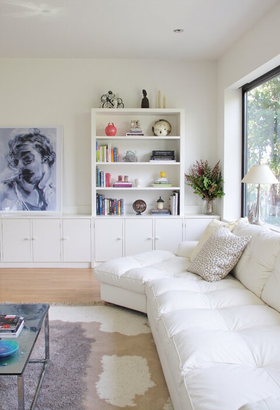 snap fit bright white bookcase