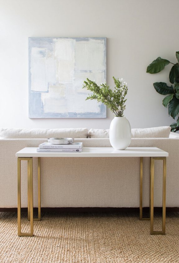 sofa back console table